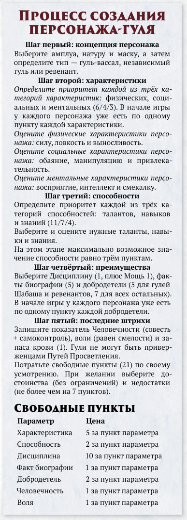 Таблица из книги